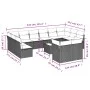 Set de sofás de jardín y cojines 13 pzas ratán sintético negro by , Garden sets - Ref: Foro24-3218435, Price: 847,28 €, Disco...