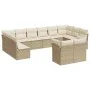 Set de sofás de jardín 12 pzas y cojines ratán sintético marrón de , Conjuntos de jardín - Ref: Foro24-3218428, Precio: 778,3...
