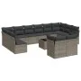 Set sofás de jardín con cojines 13 piezas ratán sintético gris by , Garden sets - Ref: Foro24-3218440, Price: 778,90 €, Disco...