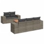 Gartenmöbel-Set, 6-teilig, mit grauen Polstern aus synthetischem Rattan. von , Gartensets - Ref: Foro24-3257663, Preis: 427,2...