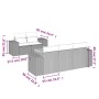 Gartenmöbel-Set, 6-teilig, mit grauen Polstern aus synthetischem Rattan. von , Gartensets - Ref: Foro24-3257663, Preis: 427,2...