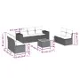 Juego de sofás de jardín con cojines beige 8 pzas ratán PE by , Garden sets - Ref: Foro24-3257732, Price: 497,94 €, Discount: %