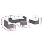 Juego de sofás de jardín con cojines beige 8 pzas ratán PE by , Garden sets - Ref: Foro24-3257732, Price: 499,27 €, Discount: %