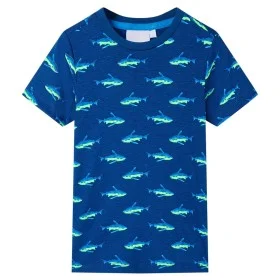 Camiseta infantil azul oscuro 104 by , Kids T-shirts - Ref: Foro24-12305, Price: 7,85 €, Discount: %