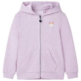 Sudadera infantil con capucha y cremallera lila mezcla 140 by , Kids T-shirts - Ref: Foro24-10988, Price: 14,83 €, Discount: %