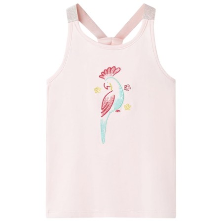 Ärmelloses Kinder-Tanktop in zartem Rosa, Größe 140. von , Kinder-T-Shirts - Ref: Foro24-11198, Preis: 8,39 €, Rabatt: %