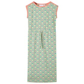 Vestido infantil verde menta viejo 104