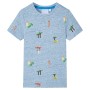 Kinder-T-Shirt in meliertem Blau, Größe 140. von , Kinder-T-Shirts - Ref: Foro24-12228, Preis: 9,00 €, Rabatt: %