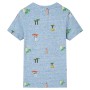 Kinder-T-Shirt in meliertem Blau, Größe 140. von , Kinder-T-Shirts - Ref: Foro24-12228, Preis: 9,00 €, Rabatt: %