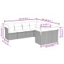 Set de sofás de jardín 8 piezas y cojines ratán sintético negro by , Garden sets - Ref: Foro24-3218585, Price: 514,27 €, Disc...