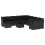 Set de sofás de jardín 12 piezas cojines ratán sintético negro de , Conjuntos de jardín - Ref: Foro24-3218615, Precio: 751,88...