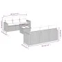 Set de comedor de jardín 7 pzas y cojines ratán sintético negro de , Conjuntos de jardín - Ref: Foro24-3218695, Precio: 469,5...