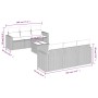 Set de comedor de jardín 7 pzas y cojines ratán sintético negro by , Garden sets - Ref: Foro24-3218695, Price: 451,75 €, Disc...