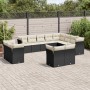 Set de sofás de jardín 12 piezas cojines ratán sintético negro by , Garden sets - Ref: Foro24-3218526, Price: 747,48 €, Disco...
