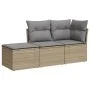Juego de sofás de jardín con cojines beige 3 pzas ratán PE de , Conjuntos de jardín - Ref: Foro24-3217469, Precio: 177,51 €, ...