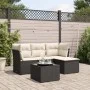 Gartenmöbel-Set, 5-teilig, mit schwarzen Polstern aus synthetischem Rattan. von , Gartensets - Ref: Foro24-3217546, Preis: 28...