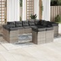 Gartensofagarnitur 12-teilig mit grauen Polstern aus synthetischem Rattan. von , Gartensets - Ref: Foro24-3218530, Preis: 776...