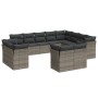 Gartensofagarnitur 12-teilig mit grauen Polstern aus synthetischem Rattan. von , Gartensets - Ref: Foro24-3218530, Preis: 776...