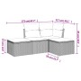 Juego de sofás jardín 4 pzas con cojines ratán sintético negro by , Garden sets - Ref: Foro24-3217476, Price: 194,07 €, Disco...