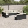 Set de sofás de jardín y cojines 13 pzas ratán sintético negro de , Conjuntos de jardín - Ref: Foro24-3218386, Precio: 753,08...