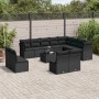 Set de sofás de jardín y cojines 13 pzas ratán sintético negro de , Conjuntos de jardín - Ref: Foro24-3218475, Precio: 784,19...