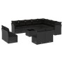 Set de sofás de jardín y cojines 13 pzas ratán sintético negro de , Conjuntos de jardín - Ref: Foro24-3218475, Precio: 784,19...