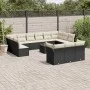 Set sofás de jardín 14 pzas con cojines ratán sintético negro by , Garden sets - Ref: Foro24-3218456, Price: 827,62 €, Discou...