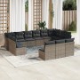 Set sofás de jardín con cojines 13 piezas ratán sintético gris by , Garden sets - Ref: Foro24-3218390, Price: 717,00 €, Disco...