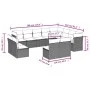 12-teiliges Gartensofa-Set und Kissen aus braunem Kunststoff-Rattan. von , Gartensets - Ref: Foro24-3218468, Preis: 763,44 €,...