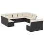 Set de sofás de jardín 11 pzas y cojines ratán sintético negro by , Garden sets - Ref: Foro24-3218346, Price: 592,33 €, Disco...