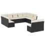 Set de sofás de jardín 11 pzas y cojines ratán sintético negro by , Garden sets - Ref: Foro24-3218346, Price: 562,02 €, Disco...