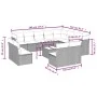 Gartensofagarnitur mit 13-teiligen Kissen aus grauem Kunststoff-Rattan. von , Gartensets - Ref: Foro24-3218480, Preis: 762,57...