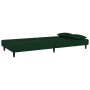 Zweiplätziges Schlafsofa mit zwei dunkelgrünen Samtkissen. von , Sofas - Ref: Foro24-375912, Preis: 245,39 €, Rabatt: %