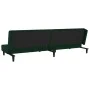 Sofá cama de 2 plazas con dos almohadas terciopelo verde oscuro by , Sofas - Ref: Foro24-375912, Price: 240,94 €, Discount: %