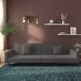 Sofá cama de 2 plazas con dos almohadas terciopelo gris oscuro by , Sofas - Ref: Foro24-375919, Price: 270,27 €, Discount: %