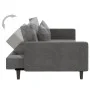 Sofá cama de 2 plazas con dos almohadas terciopelo gris oscuro by , Sofas - Ref: Foro24-375919, Price: 270,27 €, Discount: %