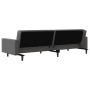 Sofá cama de 2 plazas con dos almohadas terciopelo gris oscuro by , Sofas - Ref: Foro24-375919, Price: 272,54 €, Discount: %