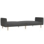 Sofá cama de 2 plazas tela gris oscuro by , Sofas - Ref: Foro24-375785, Price: 274,96 €, Discount: %
