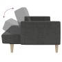 Sofá cama de 2 plazas tela gris oscuro by , Sofas - Ref: Foro24-375785, Price: 274,96 €, Discount: %