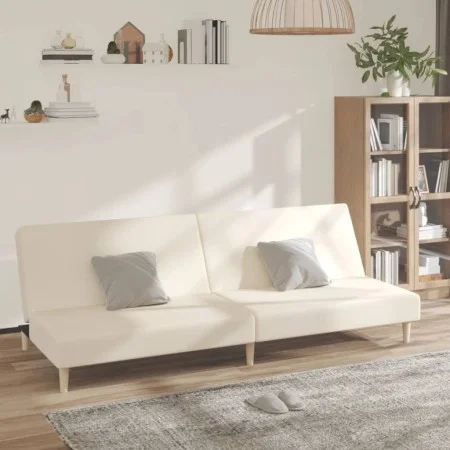 Sofá cama de 2 plazas tela color crema by , Sofas - Ref: Foro24-375726, Price: 237,97 €, Discount: %