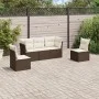 Set comedor de jardín 5 piezas y cojines ratán sintético marrón de , Conjuntos de jardín - Ref: Foro24-3217353, Precio: 337,2...