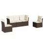 Garten-Essgruppe, 5-teilig, mit braunen Kunststoff-Rattan-Kissen. von , Gartensets - Ref: Foro24-3217353, Preis: 337,29 €, Ra...
