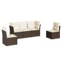 Set comedor de jardín 5 piezas y cojines ratán sintético marrón by , Garden sets - Ref: Foro24-3217353, Price: 343,11 €, Disc...