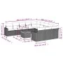 Set de sofás de jardín 12 pzas con cojines ratán sintético gris by , Modular outdoor sofas - Ref: Foro24-3224352, Price: 675,...