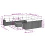 Set de sofás de jardín 12 pzas con cojines ratán sintético gris by , Modular outdoor sofas - Ref: Foro24-3224352, Price: 684,...