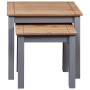 Stapeltische 2 Stück massives Kiefernholz Panama Range grau von vidaXL, Seitentische - Ref: Foro24-282677, Preis: 76,25 €, Ra...