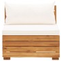 Muebles de jardín 8 pzas y cojines madera acacia blanco crema de , Conjuntos de jardín - Ref: Foro24-46680, Precio: 1,00 €, D...