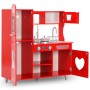 Cocinita de juguete MDF roja 80x31x89 cm de vidaXL, Juguetes de cocina y comida - Ref: Foro24-80253, Precio: 88,94 €, Descuen...