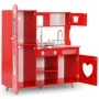 Cocinita de juguete MDF roja 80x31x89 cm de vidaXL, Juguetes de cocina y comida - Ref: Foro24-80253, Precio: 107,06 €, Descue...