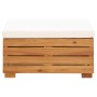 Muebles de jardín 8 pzas y cojines madera acacia blanco crema de , Conjuntos de jardín - Ref: Foro24-46680, Precio: 1,00 €, D...